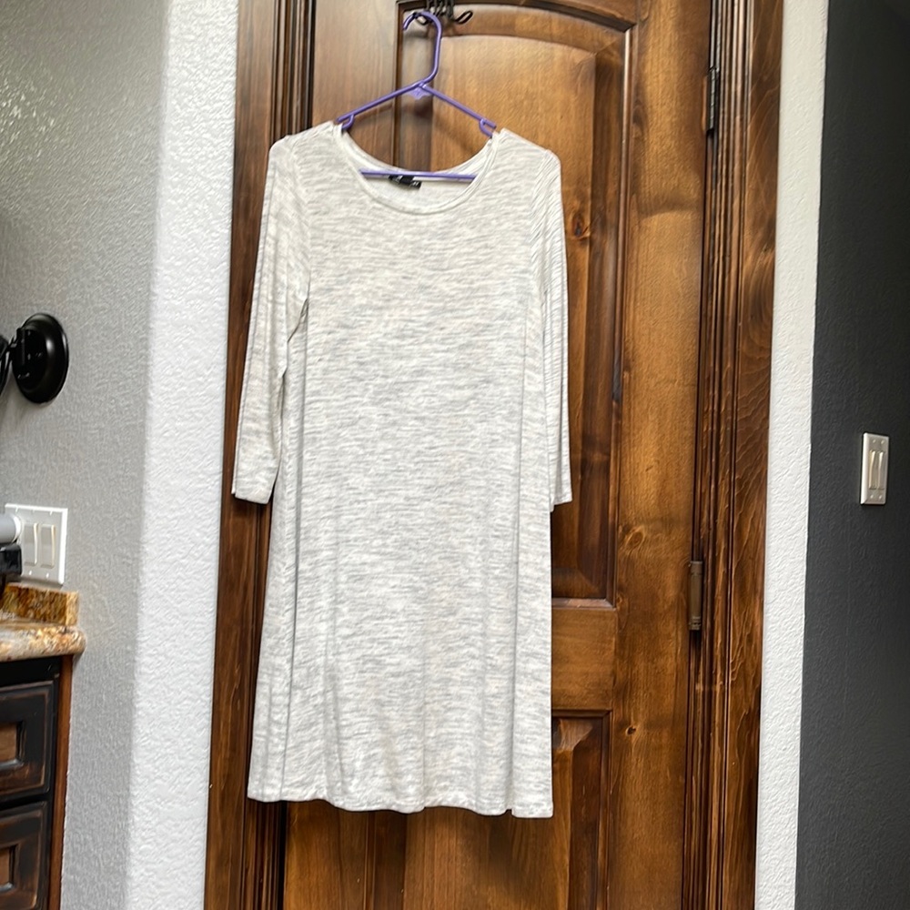 Long sleeve cotton dress